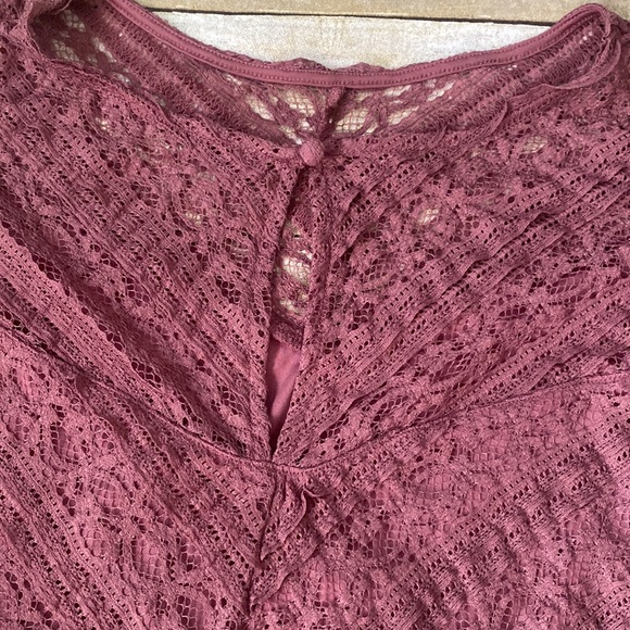 NWT Torrid Wild Ginger Lace Blouse Size 0 (Large) - Picture 7 of 8
